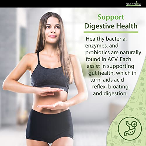 GreenIVe ACV Drops Apple Cider Vinegar Tincture with The Mother Weight Management