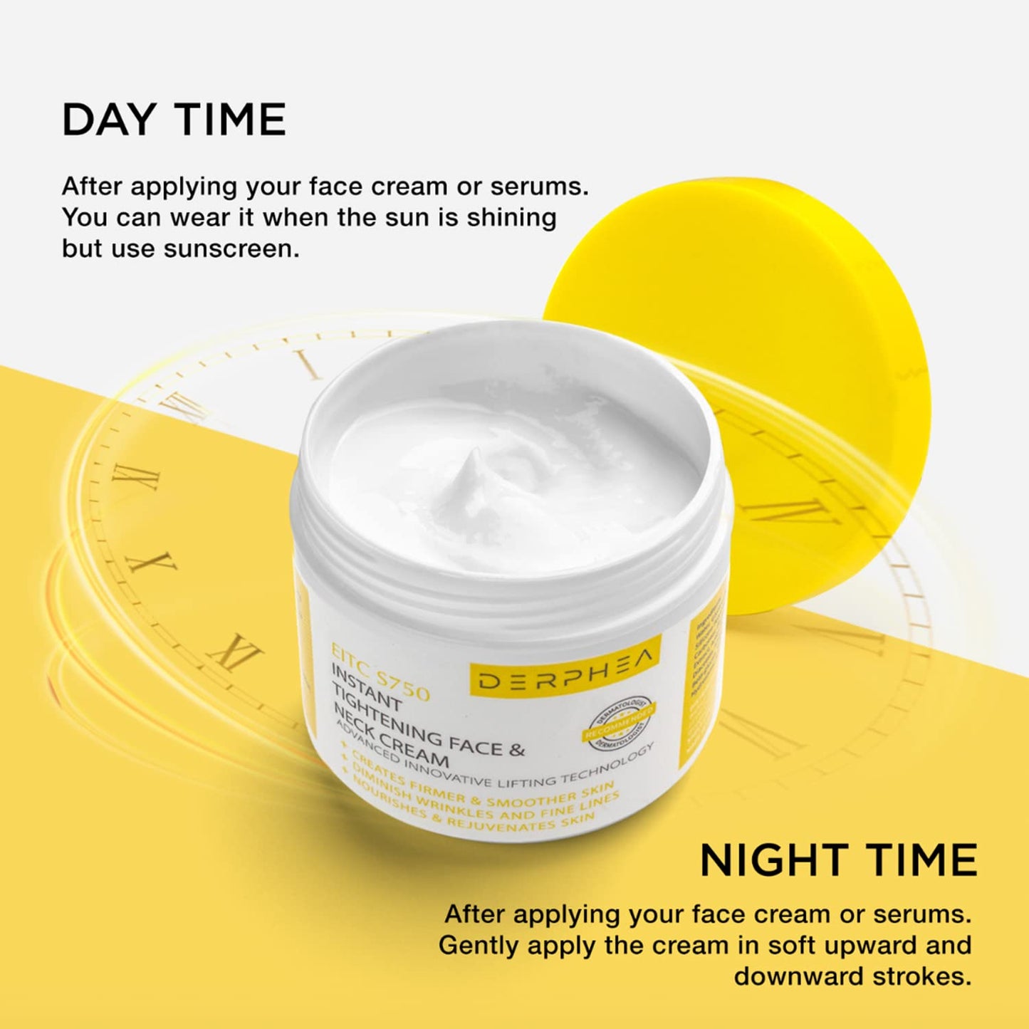 DERPHEA Neck Cream, Face Firming Cream, Face & Neck Cream, Advanced Skin Tightening