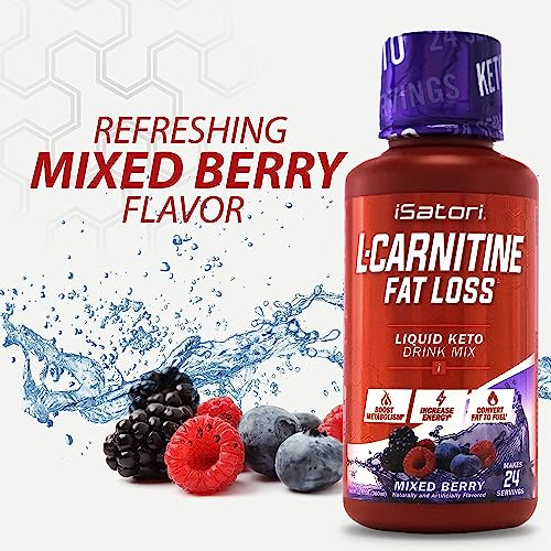 iSatori L-Carnitine Liquid Metabolic Enhancer and Energy Booster - Health and Fitness