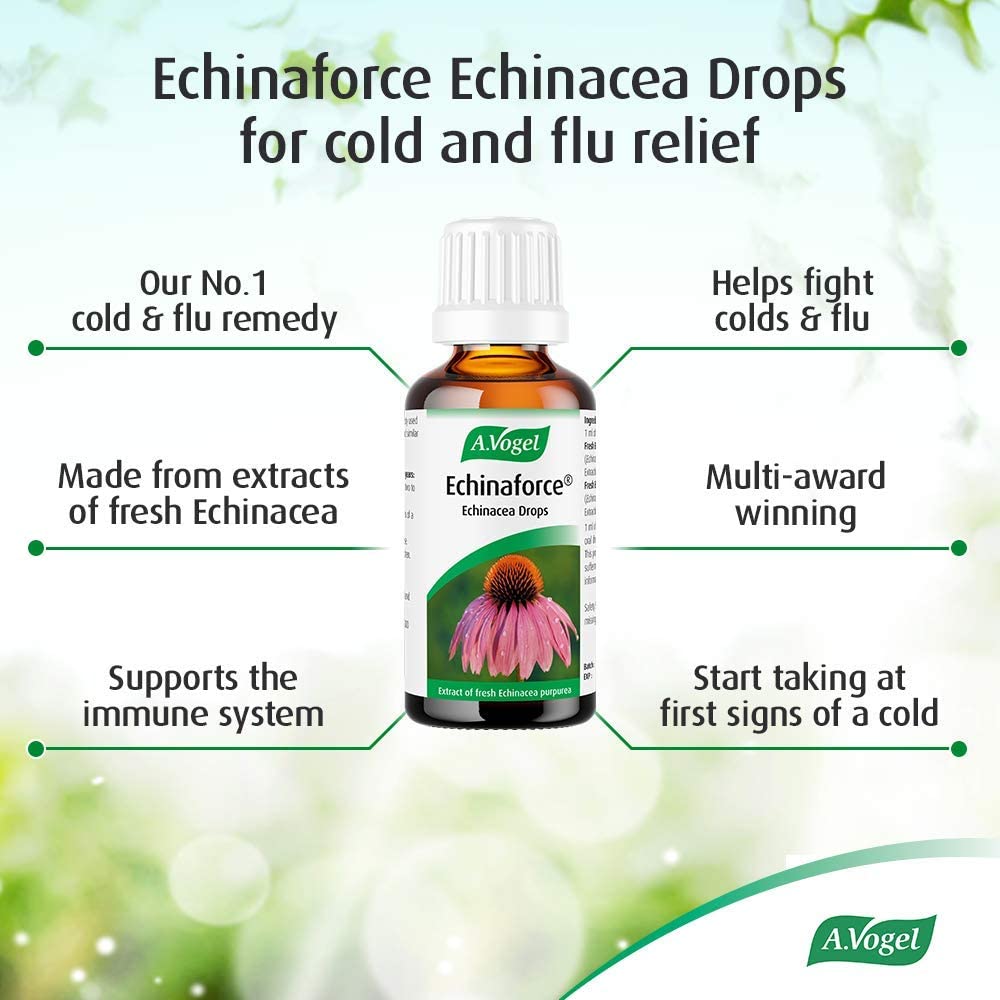 A.Vogel Echinaforce Echinacea Drops | Relieves Cold & Flu Symptoms by Strengthening A.Vogel