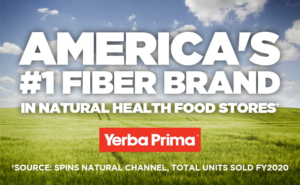 Yerba Prima Prebiotics Colon Care Fiber Caps, 180 Capsules - Five Forms of Fiber Plus FOS