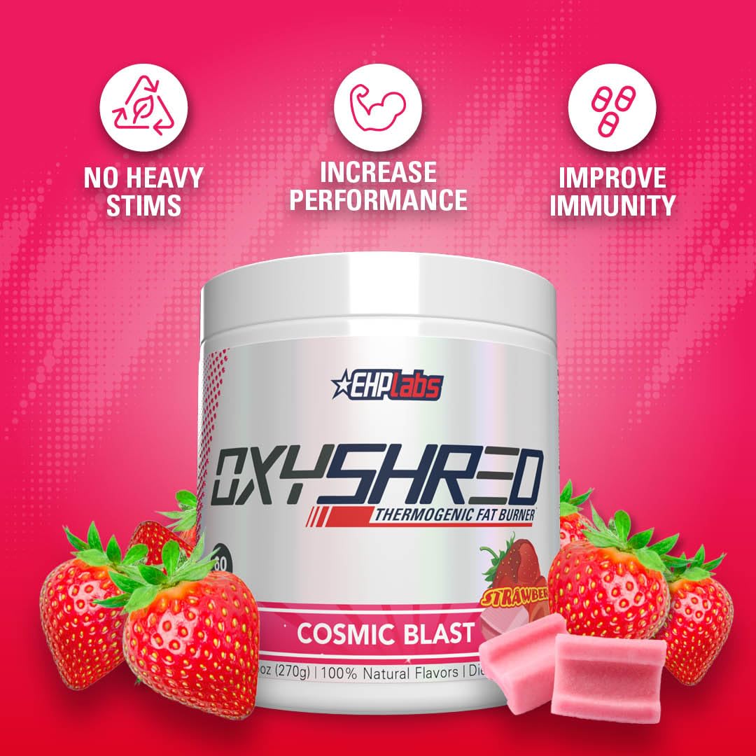 EHPlabs OxyShred Thermogenic Shredding Supplement - Clinically Proven Pre Workout
