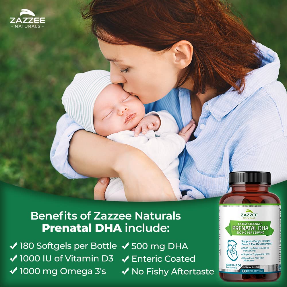 Zazzee Myo-Inositol Capsules and Extra Strength Prenatal DHA
