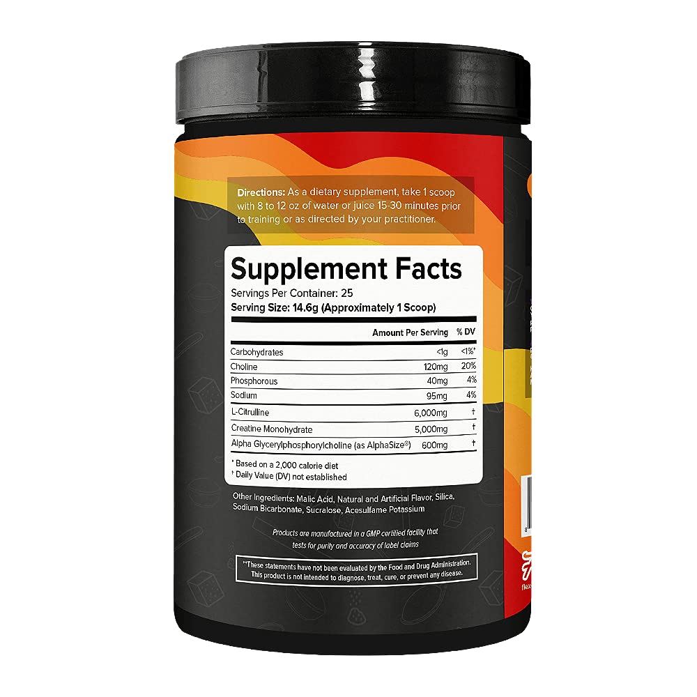 Flexible Dieting Lifestyle Pre Workout Nootropic Supplement Powder - Candy Stix | Enhance Focus, Boost Concentration & Memory | Stimulant-Free, Caffeine-Free, Calorie-Free, Keto-Friendly | 25 Servings