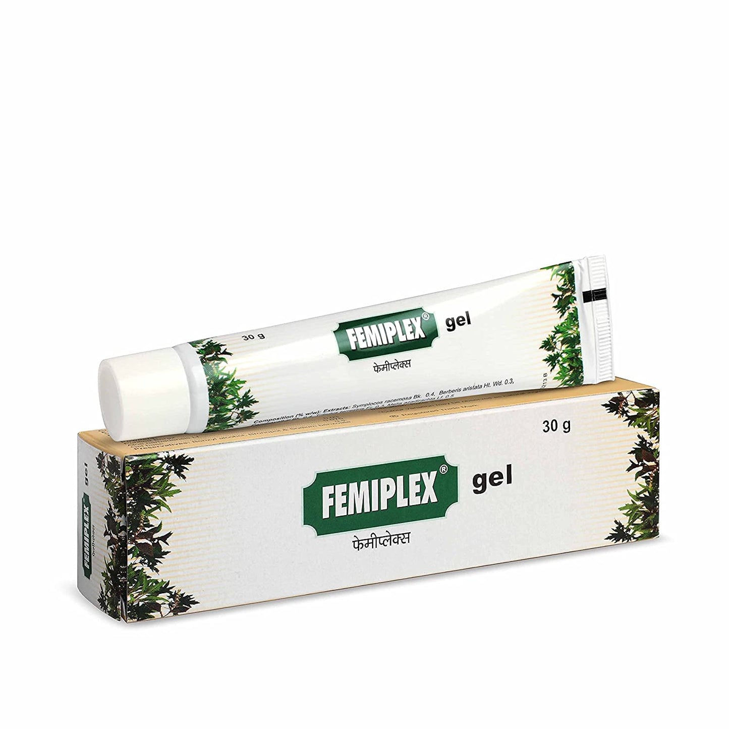Ifra Charak Pharma Femiplex Gel for Vaginal infections, itching and foul smell - 30 gms (Pack of 2)