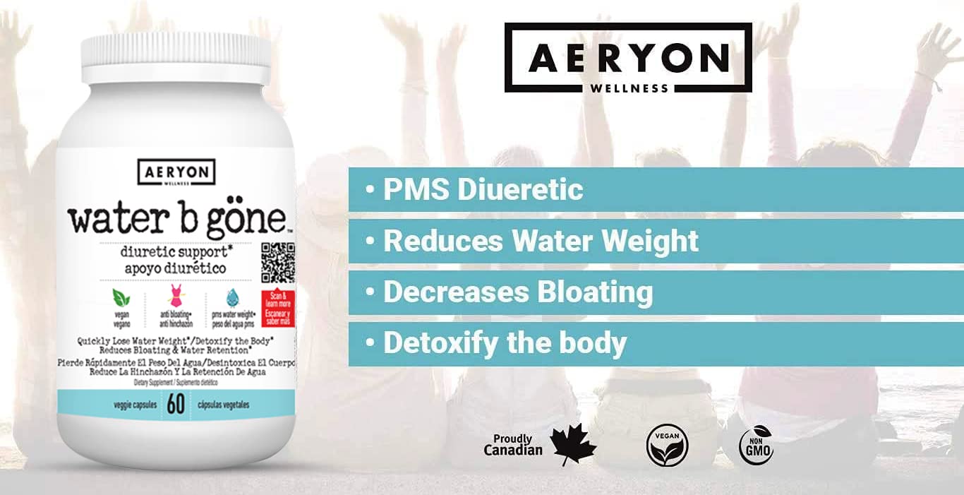 Water B Gone – Diuretic Pills for Women – Reduce Water Retention and Bloating – Find PMS