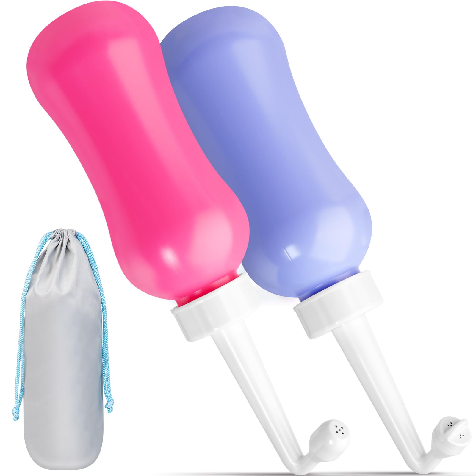 450ML(15.2 OZ) Peri Bottle for Postpartum Care 2 Pack, Portable Travel Bidet for Women, Upside Down