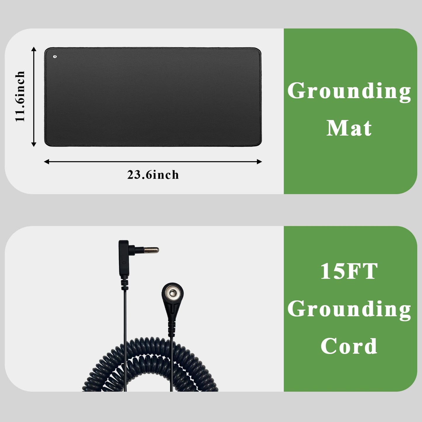 WAUZOBLE Grounding Mat, Grounding Bed Foot Mat with 1 Grounding Cord Indoor Mat Improving