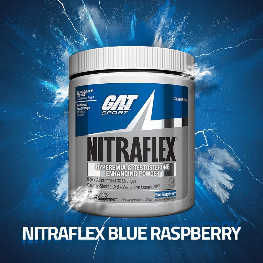 GAT SPORT Nitraflex Advanced Pre-Workout Powder, Increases Blood Flow