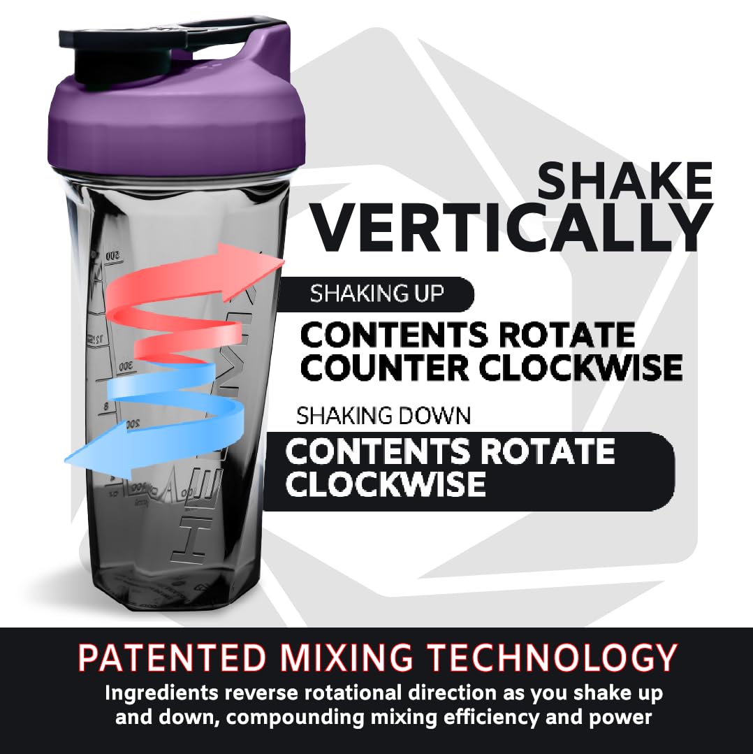HELIMIX 2.0 Vortex Blender Shaker Bottle Holds upto 28oz | No Blending Ball or Whisk