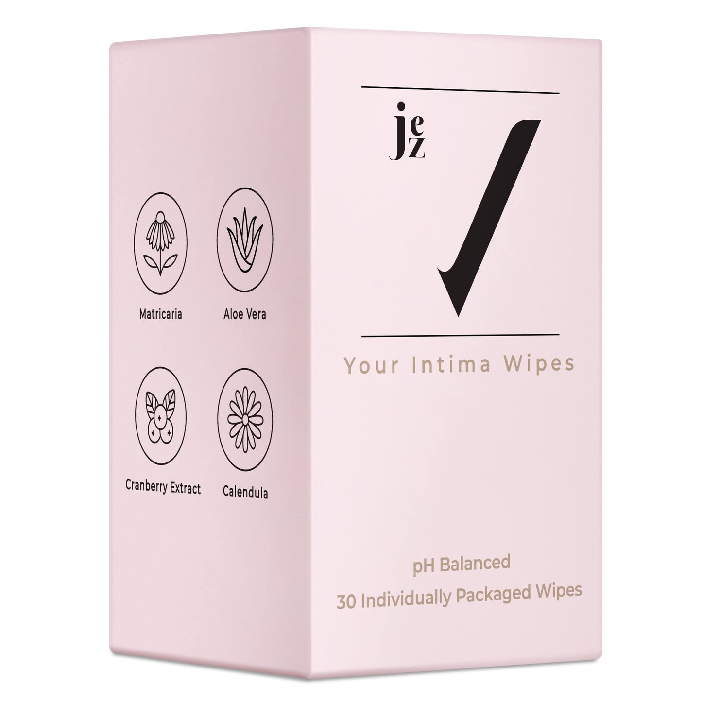 Jez Your Intima Wipes 30-Pack - Women's Feminine Care, Hygiene Products On the Go