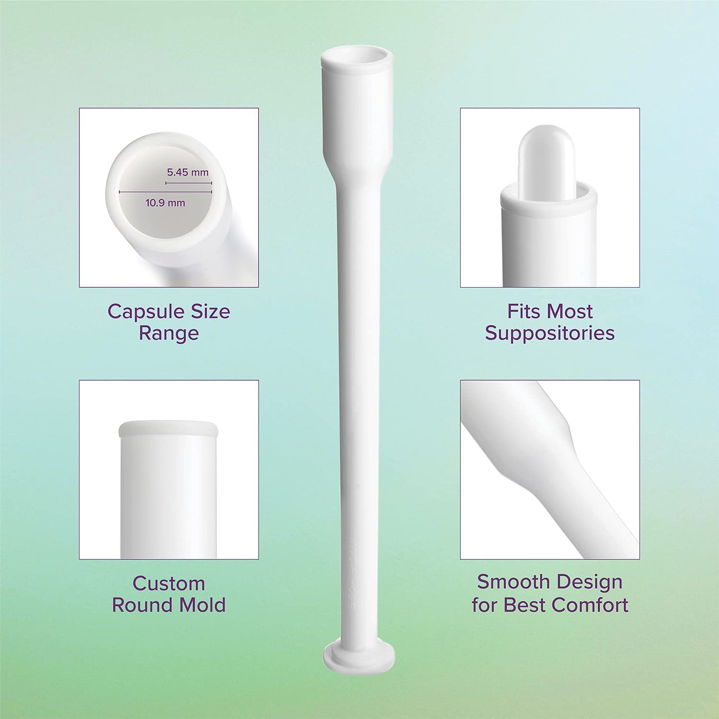 Intimate Rose 15 Count Vaginal Suppository Applicator - Fits Most Boric Acid Suppositories & Vaginal