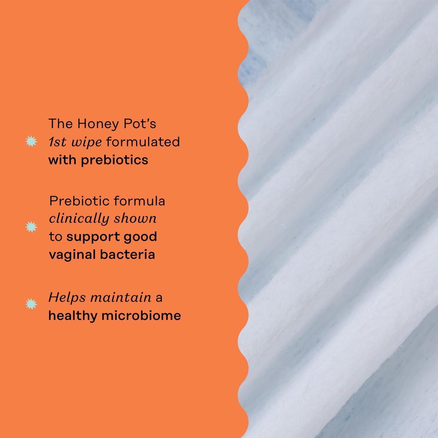 The Honey Pot Company - Prebiotic Feminine Wipes - Herbal Infused Feminine Hygiene Wipes