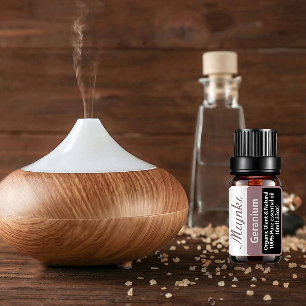 Geranium Essential Oil for Diffuser for Home Kids Women Candle Soap Making DIY -10ml