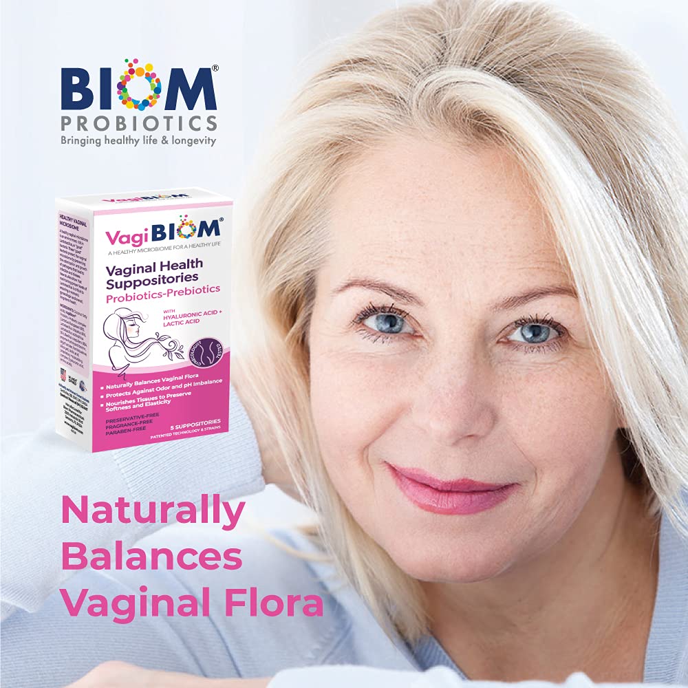 VagiBiom Lactobacillus Suppository: Microbiome Flora balance and Odor Control Regimen