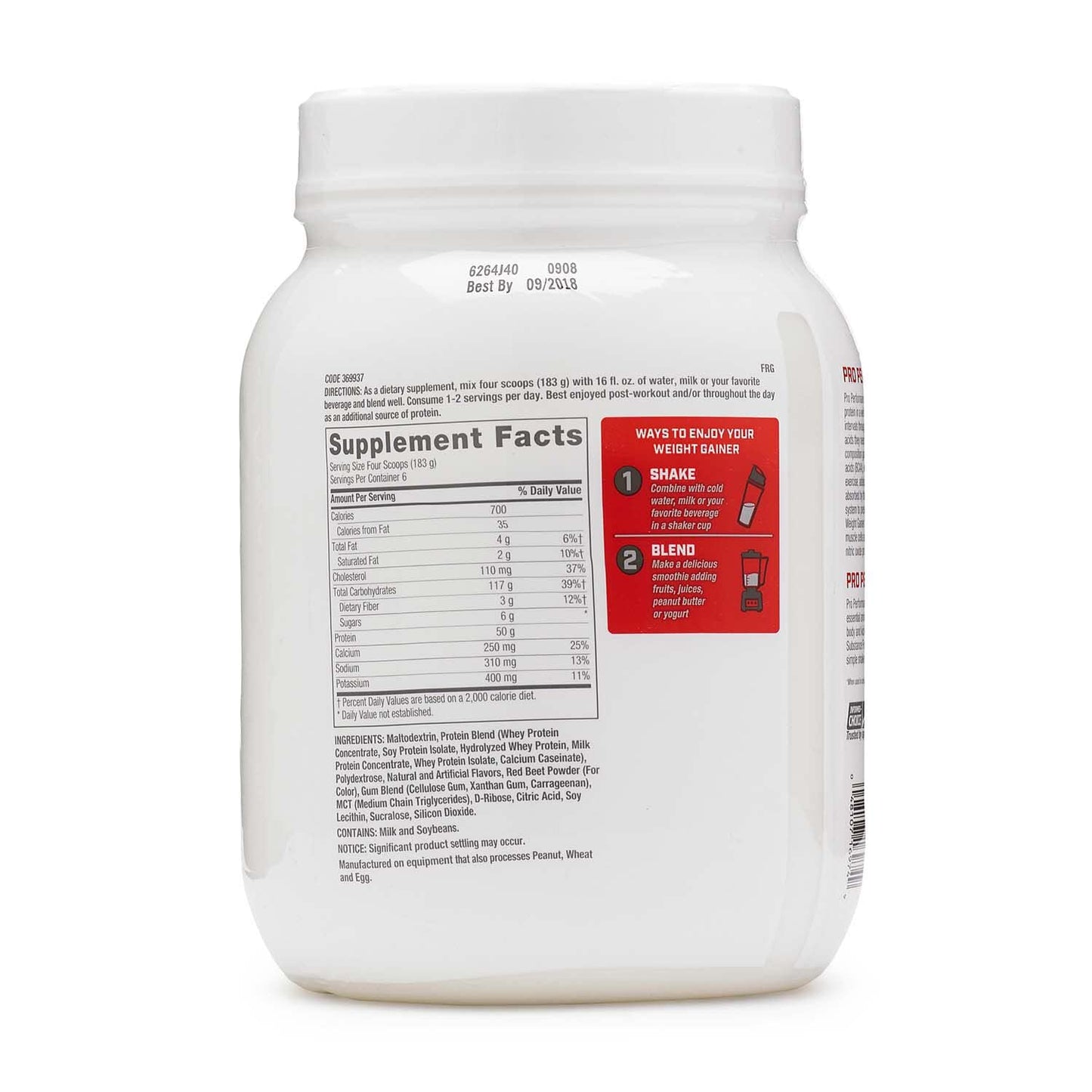 GNC Pro Performance Weight Gainer - Strawberries and Cream, 6 Servings, Protein to Increase