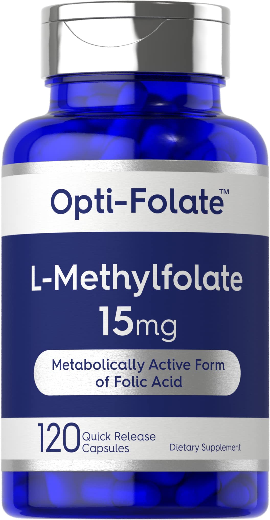 Carlyle L Methylfolate 15mg | 120 Capsules | Value Size | Max Potency | Optimized