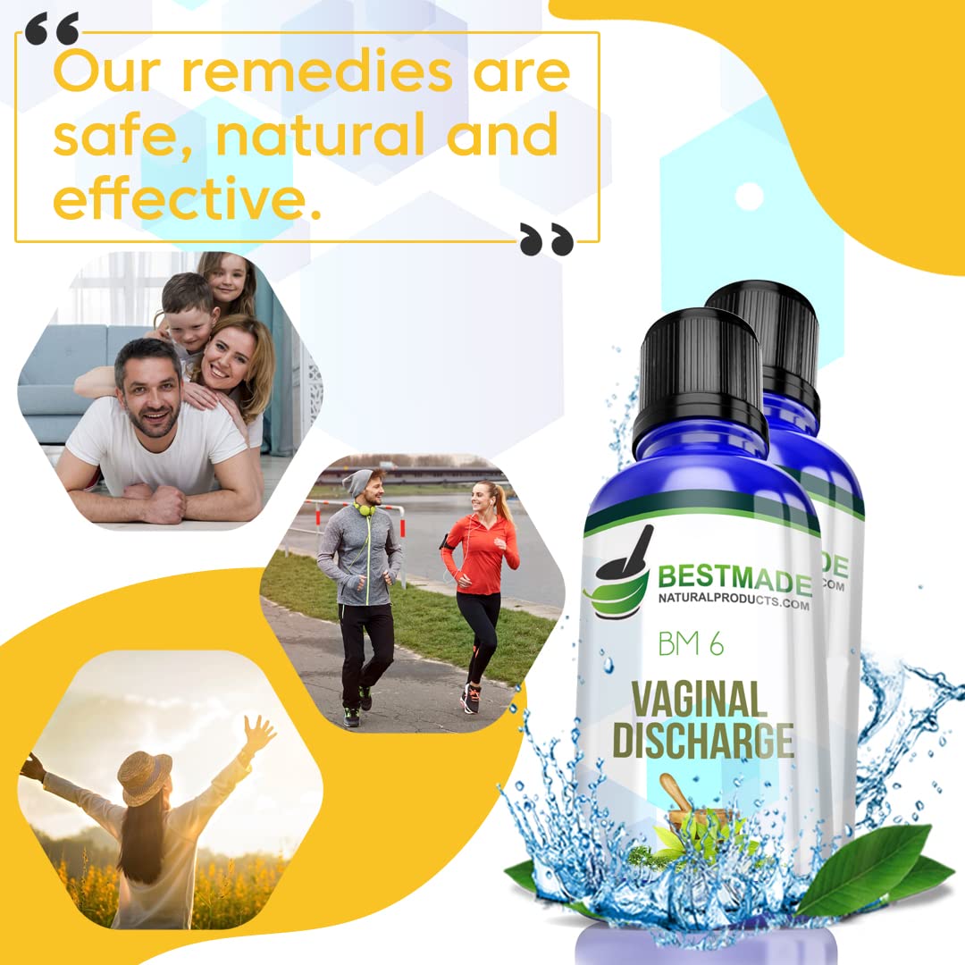 Vaginal Discharge BM6 - Natural Remedy for Leucorrhea, Unusual Vaginal Discharge & Odor, Helps Relieve