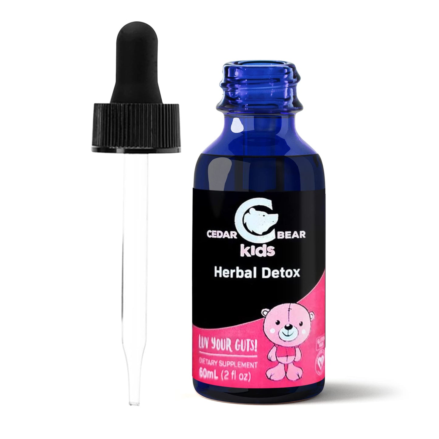 Cedar Bear - Intestinal Cleanse for Kids, Liquid Herbal Supplement for Detox Cleanse
