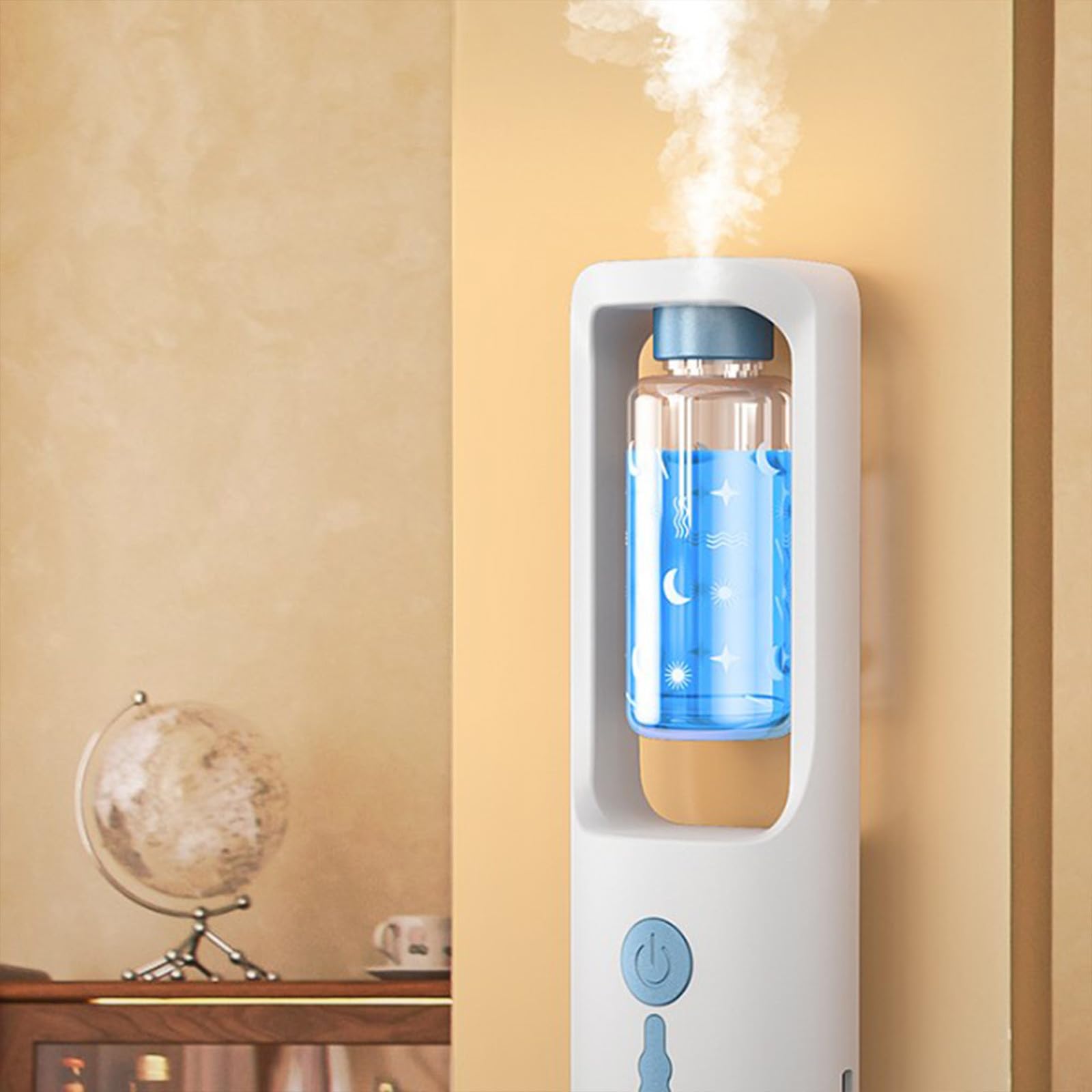 50ml Odor Removal Rotating Smog Essential Oil Diffuser, 3 Stage Timing Adjustment Incense USUPDD