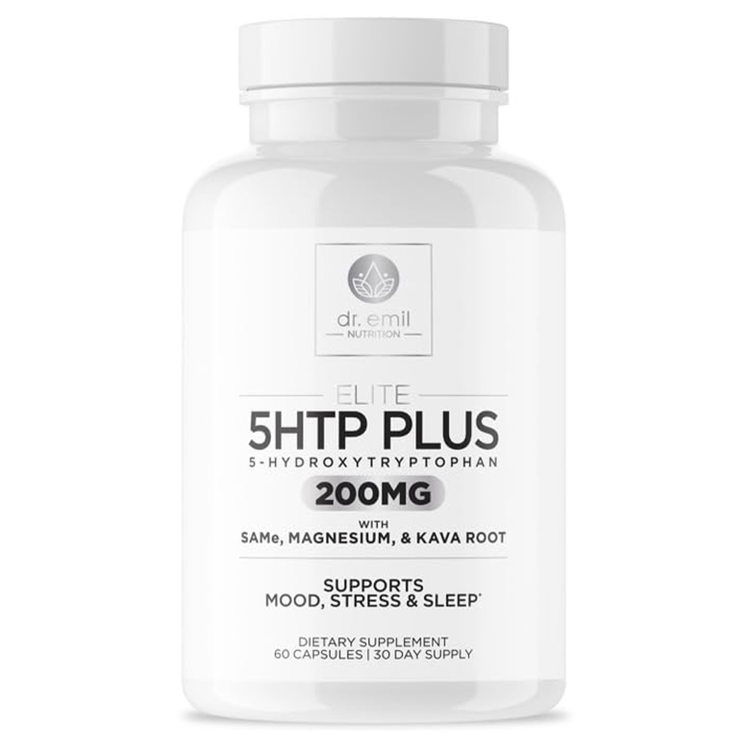 200 MG 5-HTP Elite with Kava Root Extract, Magnesium & SAM-e to Maintain Normal