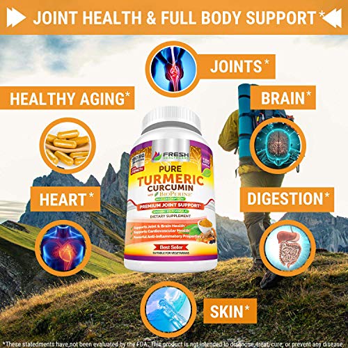 Turmeric Curcumin with BioPerine 1950mg - Natural Joint & Healthy Inflammatory