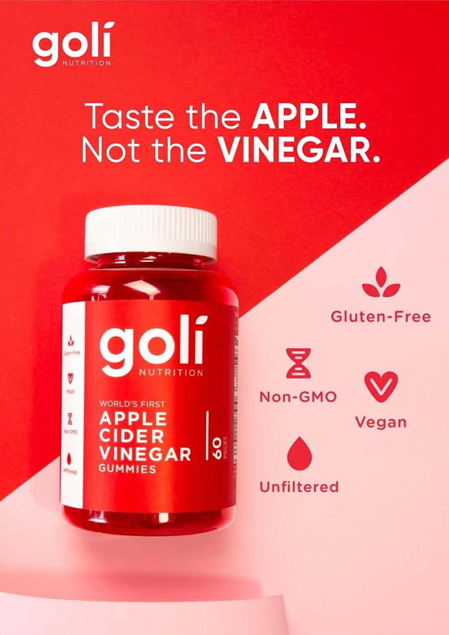Goli Nutrition Goli nutrition World's First Apple Cider Vinegar Gummies 60 Count, 60 Count
