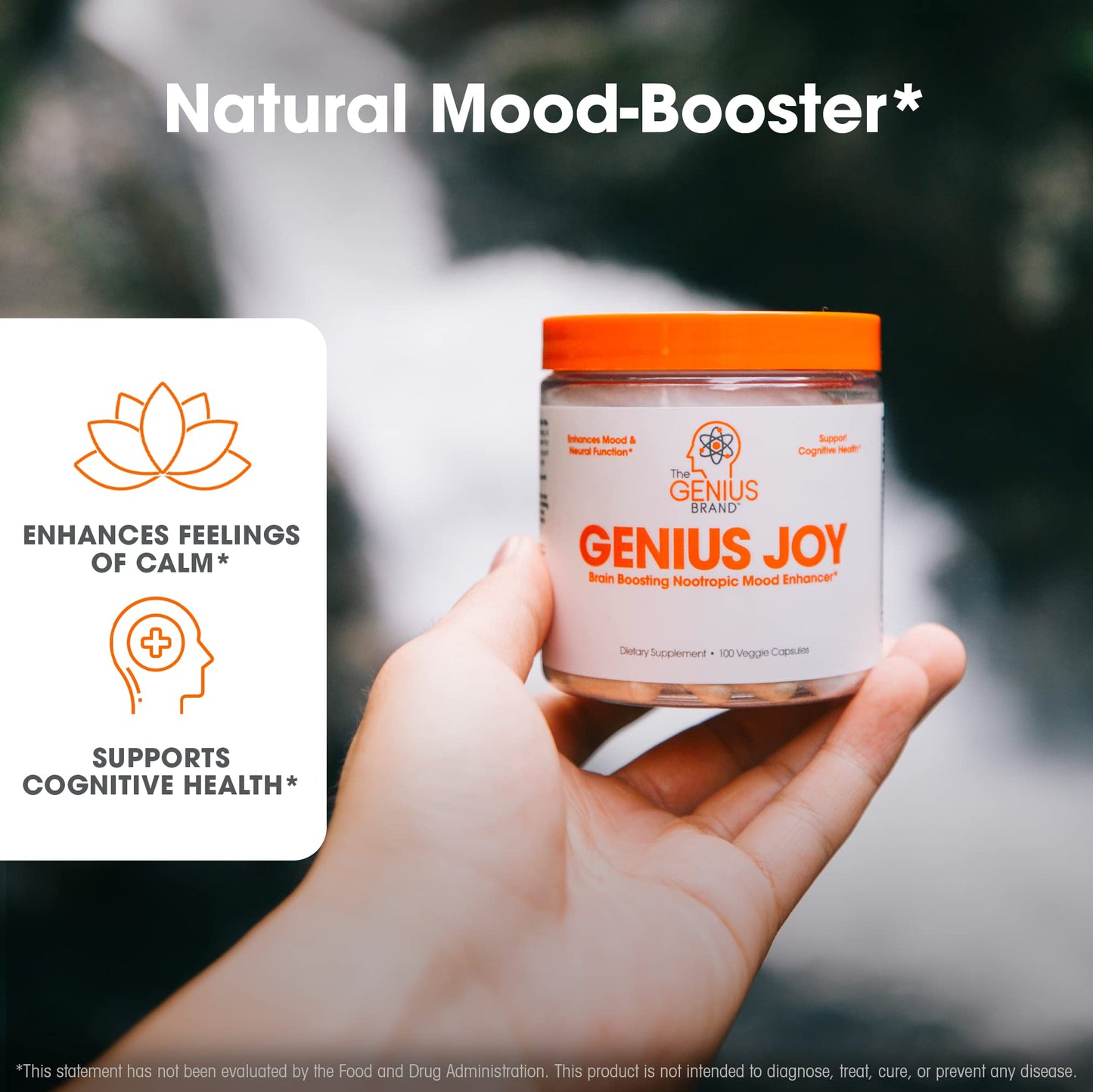 Genius Joy, Nootropic Mood Enhancer Supplement - Support Cognitive Health