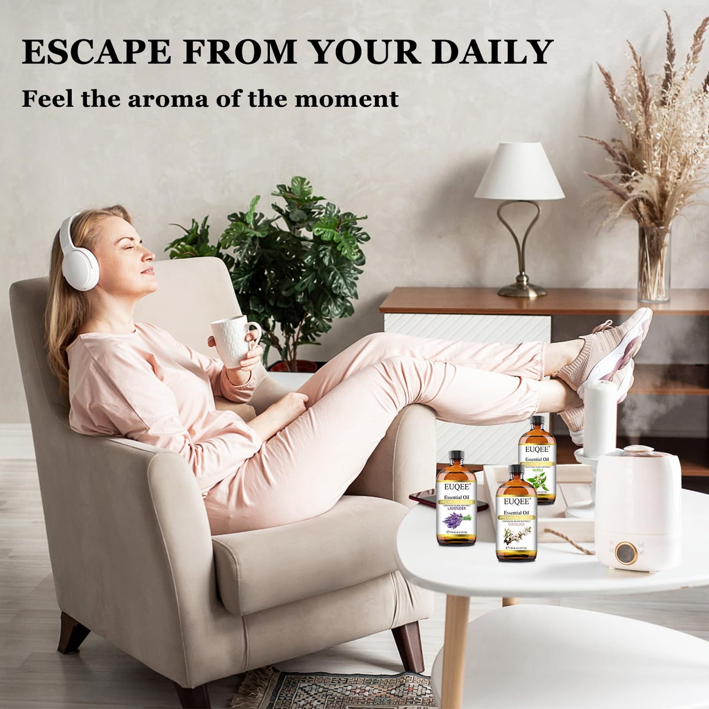 EUQEE Manuka Essential Oil 118ml Large Capacity Pure Manuka Oil with Glass Dropper for Skin