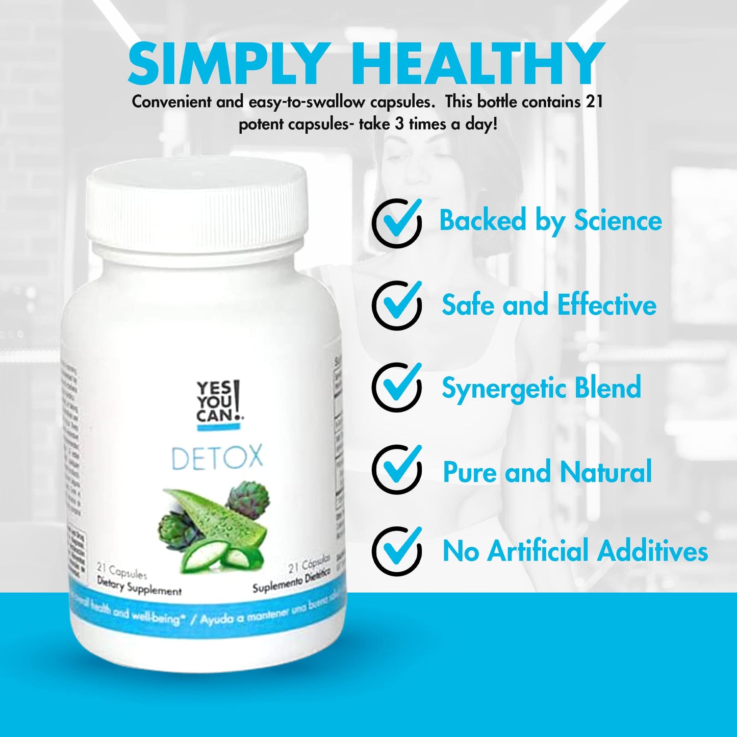 Yes You Can! Natural Detox Cleanse - Daily Cleanse Supplement for Men & Women