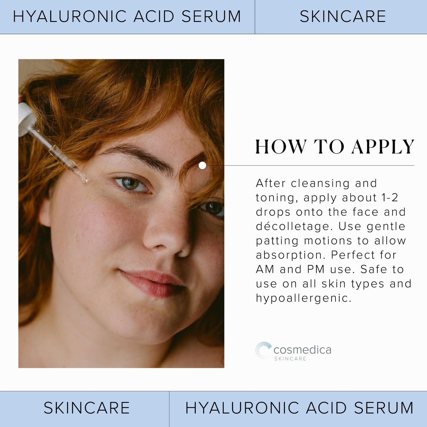 Hyaluronic Acid Serum for Skin 100% Pure Anti Aging Serum Intense Hydration