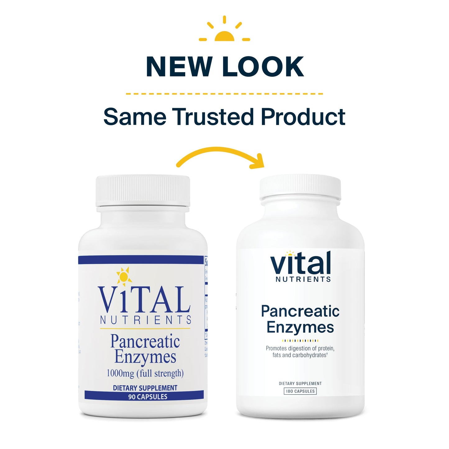 Vital Nutrients Pancreatic Enzymes 1000mg (Full Strength) | Pancreatin Digestion Supple