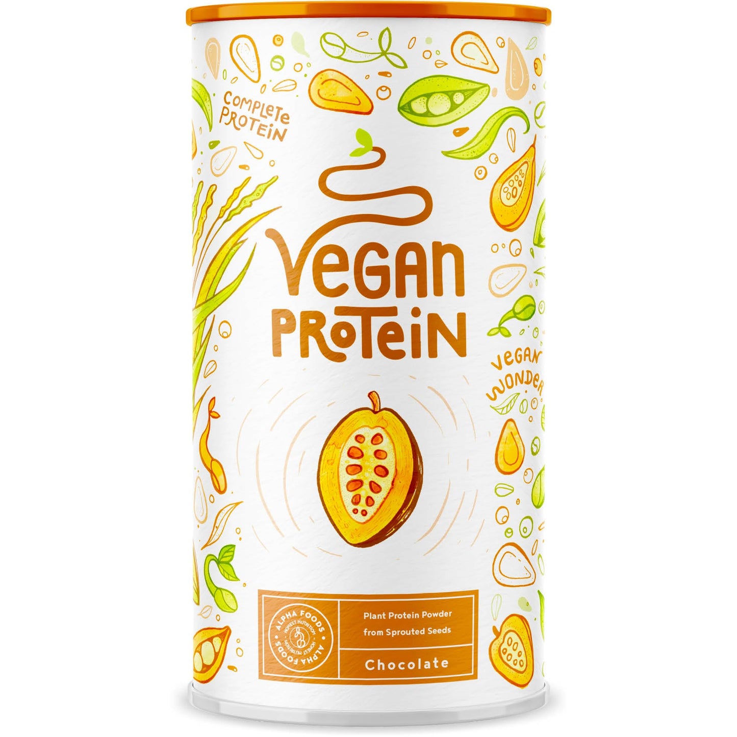 Alpha Foods Vegan Protein Powder - Muscle Building Powder with Amino Acids