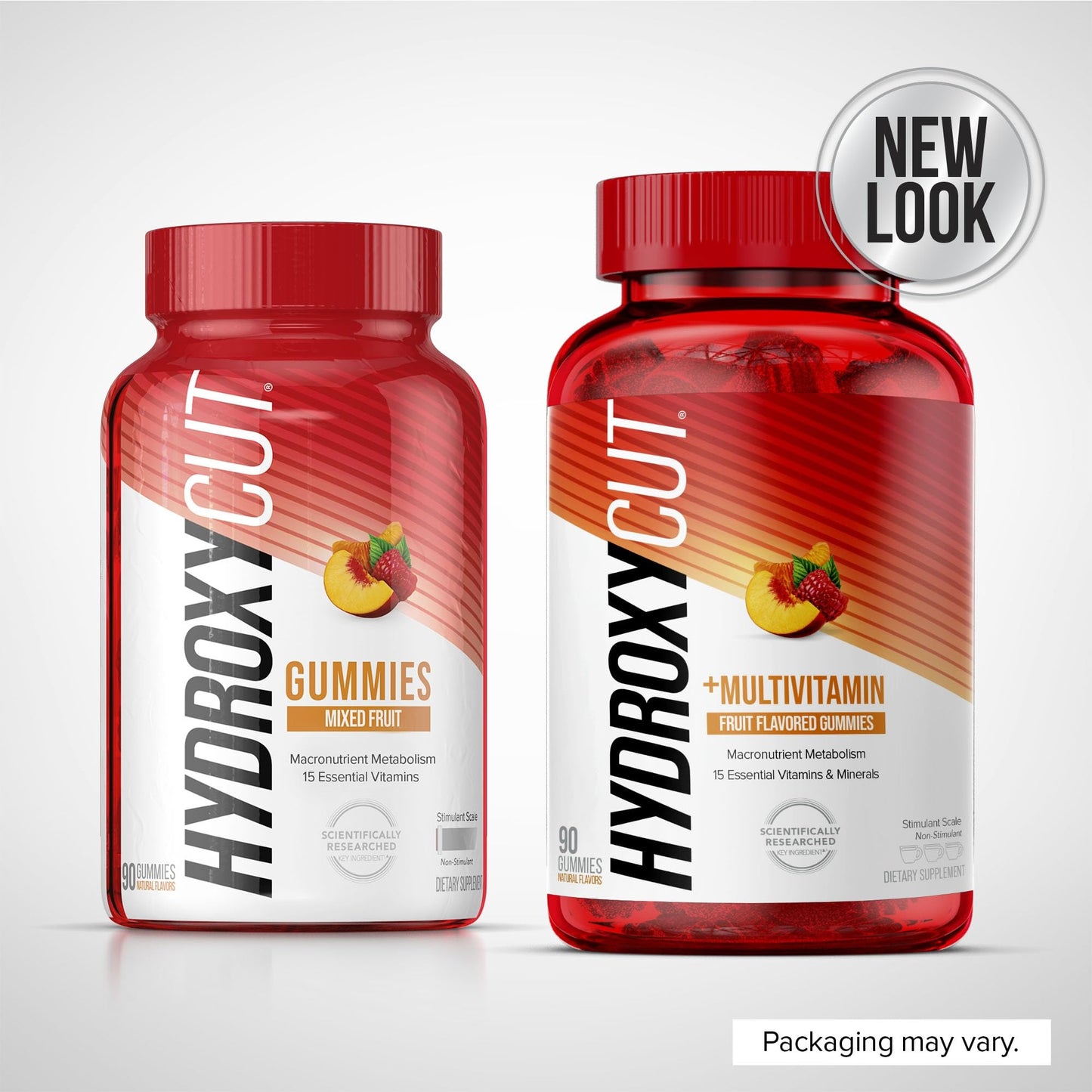 Hydroxycut Caffeine-Free Gummy for Women & Men 15 Essential Vitamins