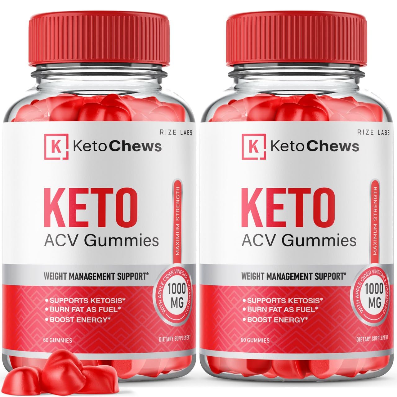 (2 Pack) Keto Chews Gummies - Keto Chews ACV Gummies for Weight Loss 525 MG