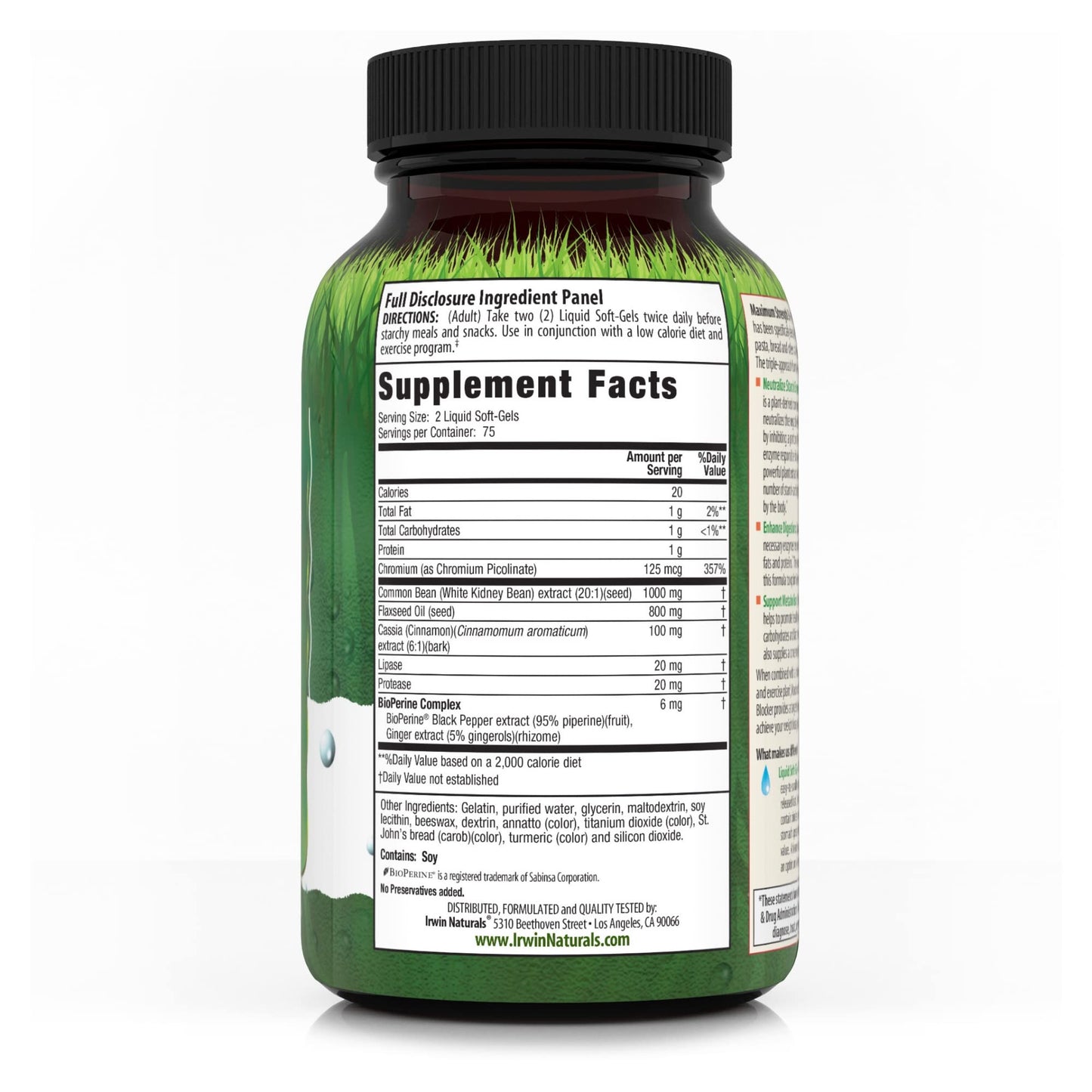 Irwin Naturals Maximum Strength 3-in-1 Carb Blocker - Neutralize Carbohydrates