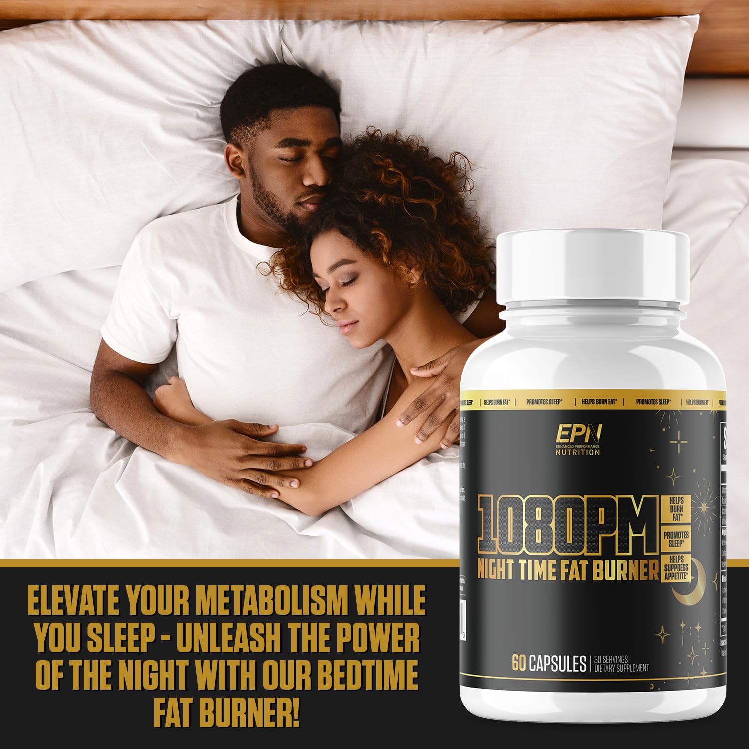 1080PM Thermogenic Night Time Fat Burner | #1 Sleep Aid Fat Loss Supplement to Reduce