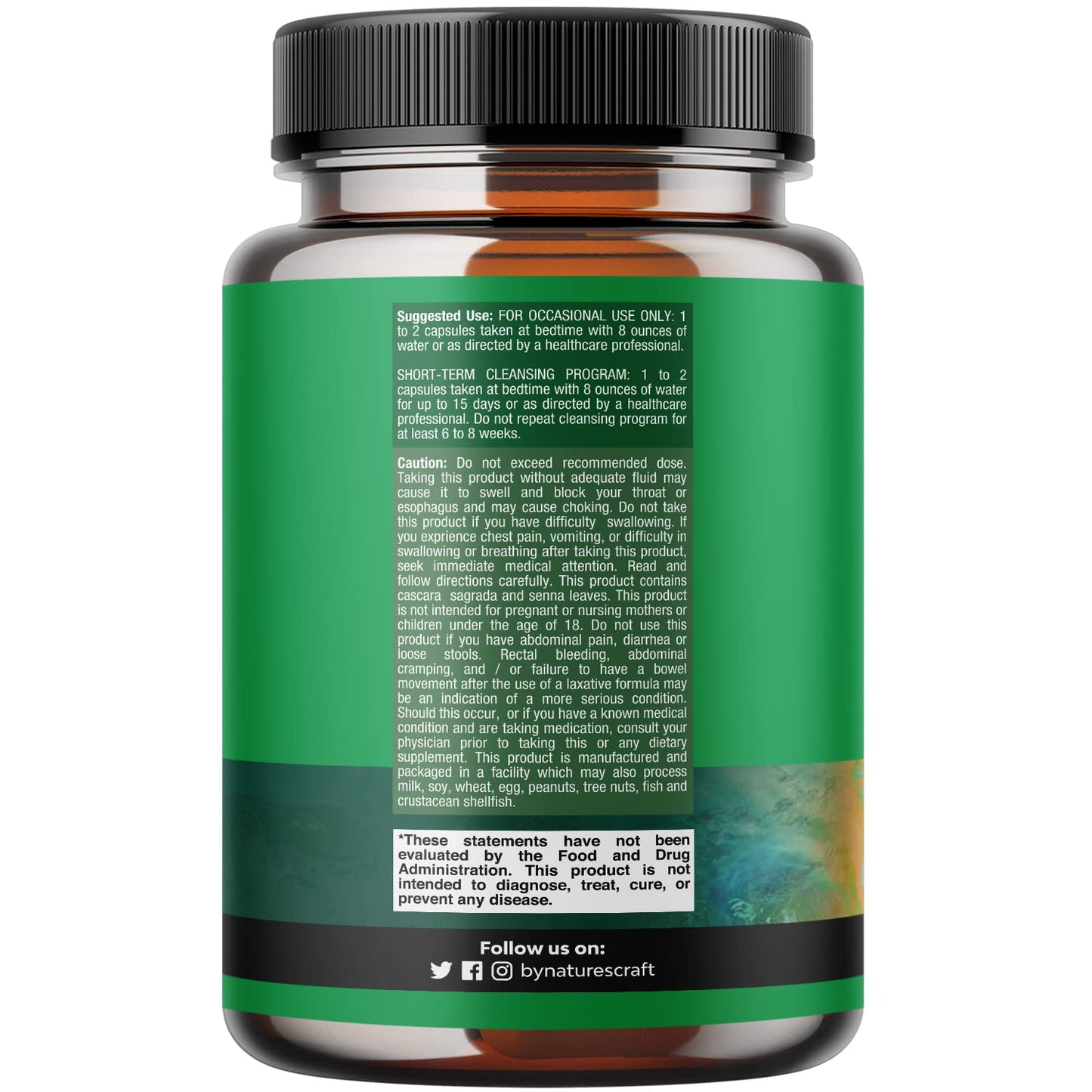 Herbal Laxative Capsules with Probiotics – Natural Laxative Pills to Cleanse Colon and Support