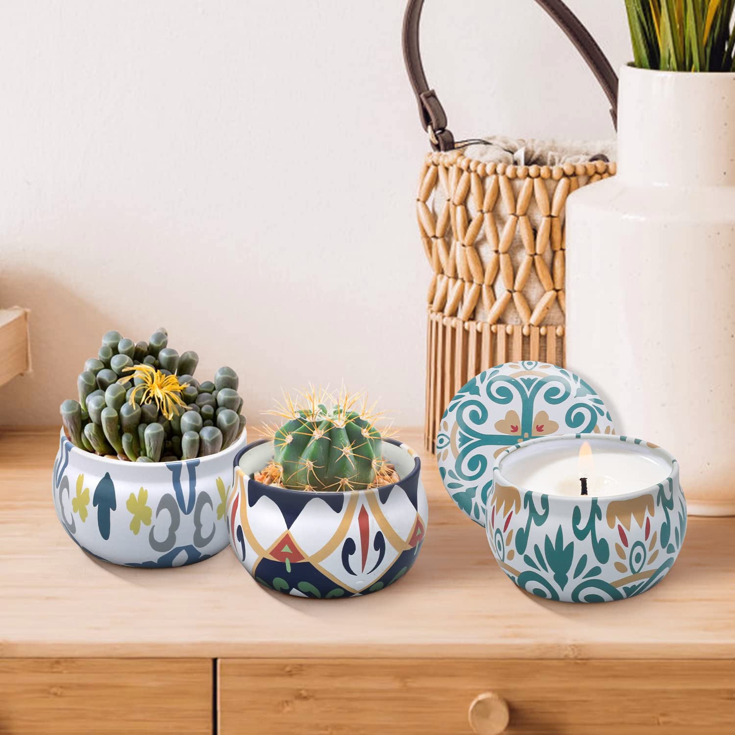 10 Pack Scented Candles Gifts, Aromatherapy Candles for Home Scented with 2 Coasters