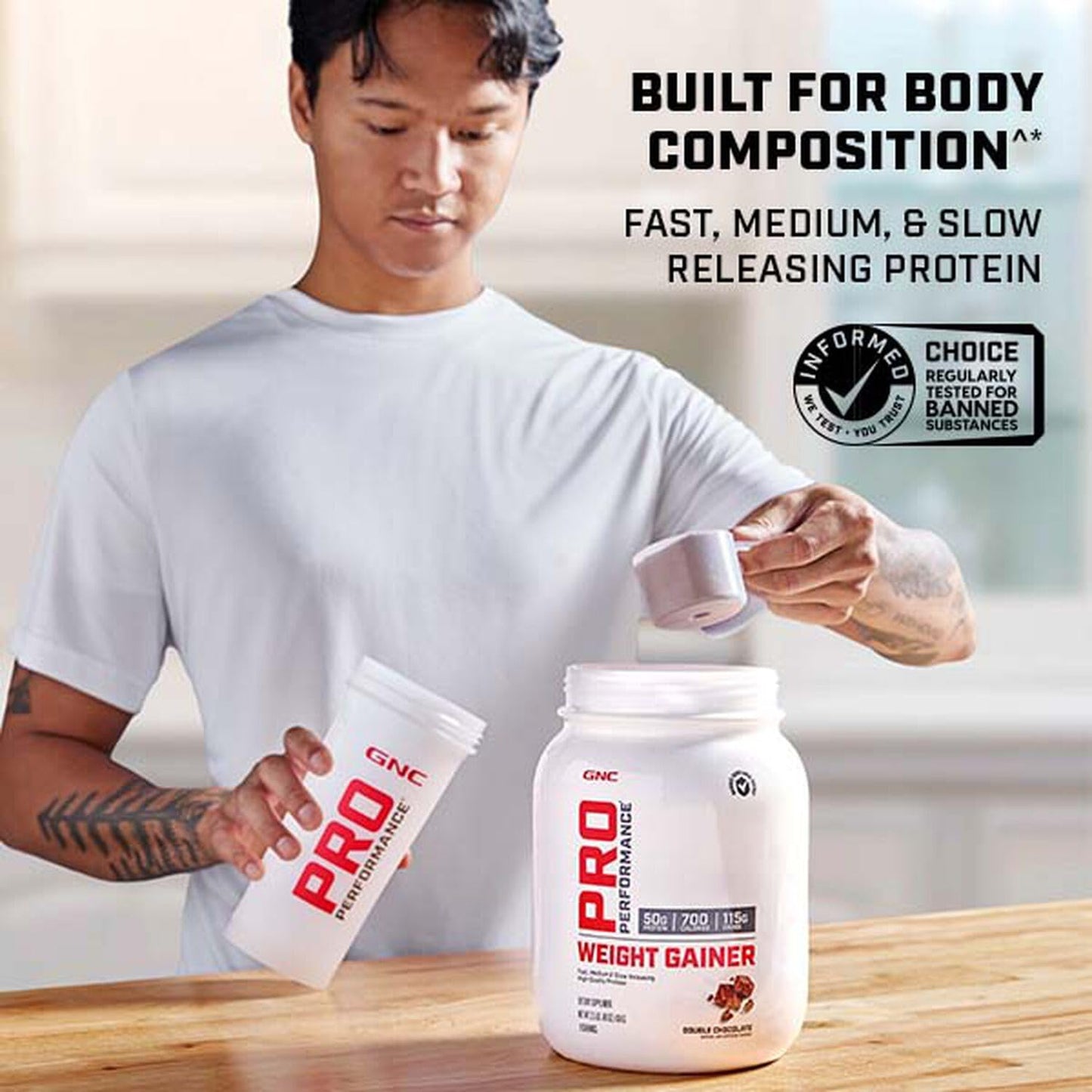 GNC Pro Performance Weight Gainer - Strawberries and Cream, 6 Servings, Protein to Increase