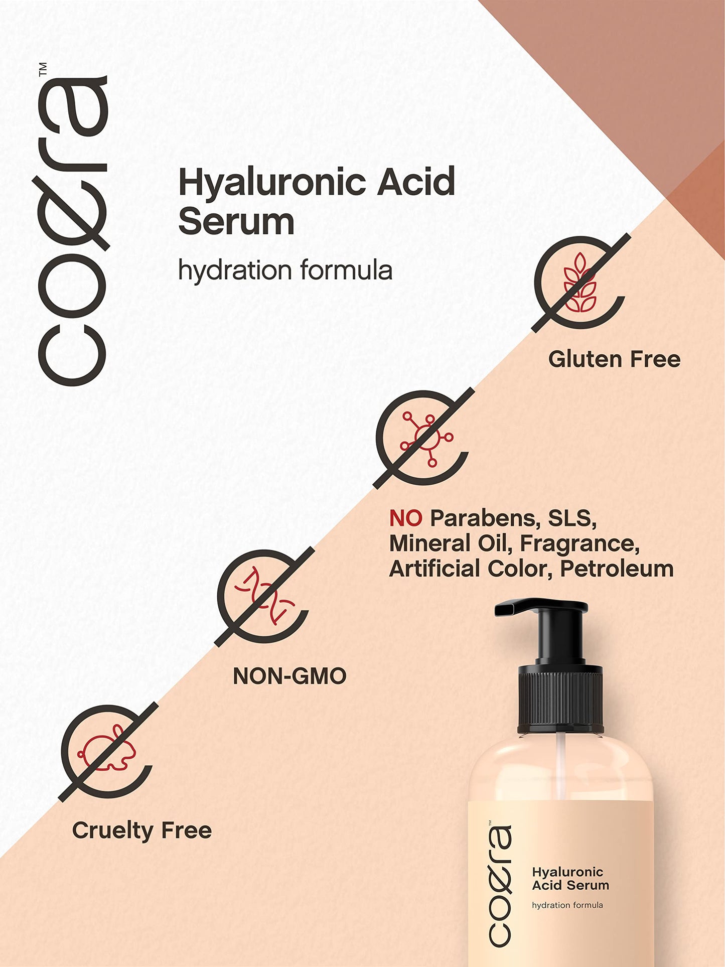 Hyaluronic Acid Serum for Face & Skin | 8 oz | Paraben & SLS Free Moisturizer | Packaging