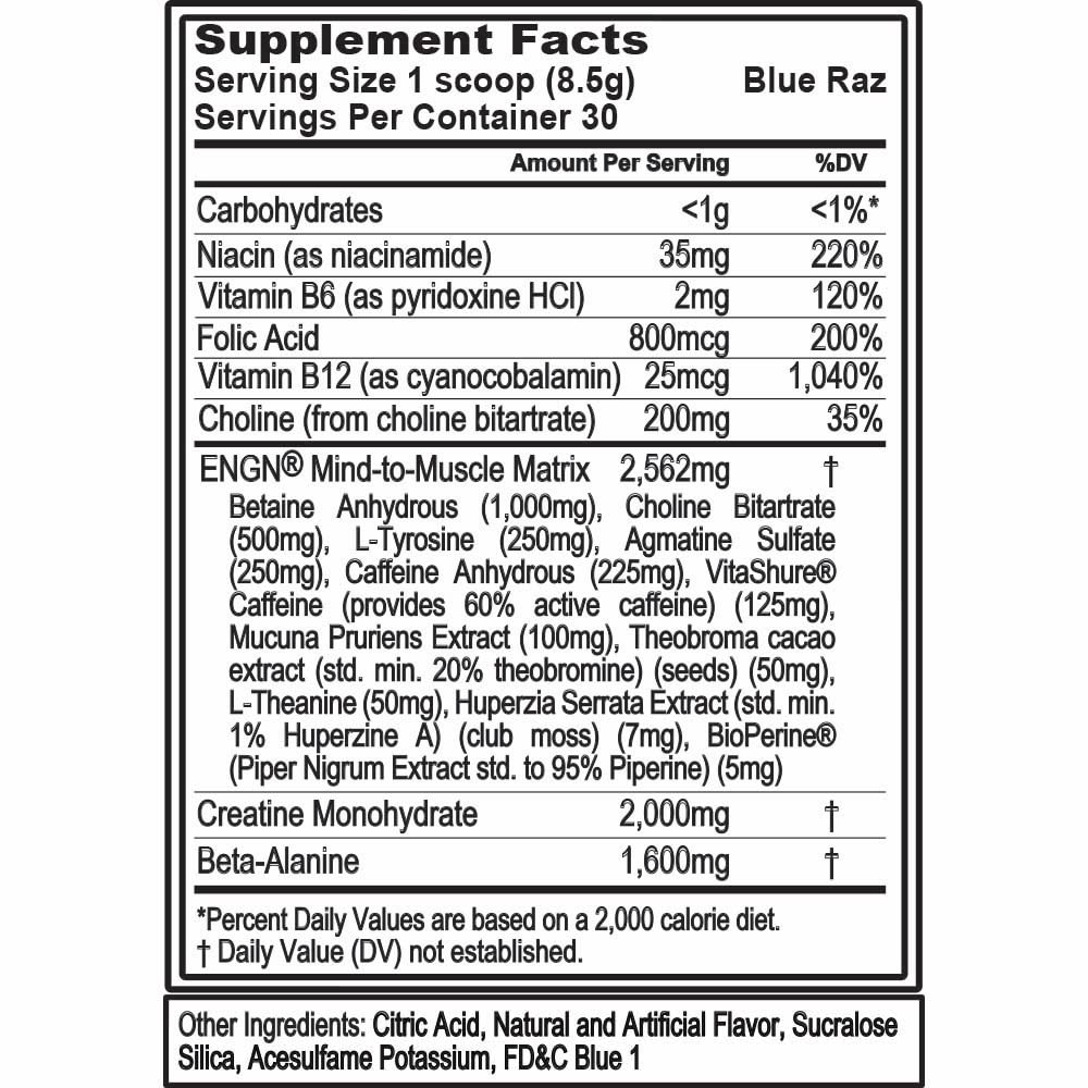EVL Intense Pre Workout with Creatine - Pre Workout Powder Drink for Lasting Energy Focus