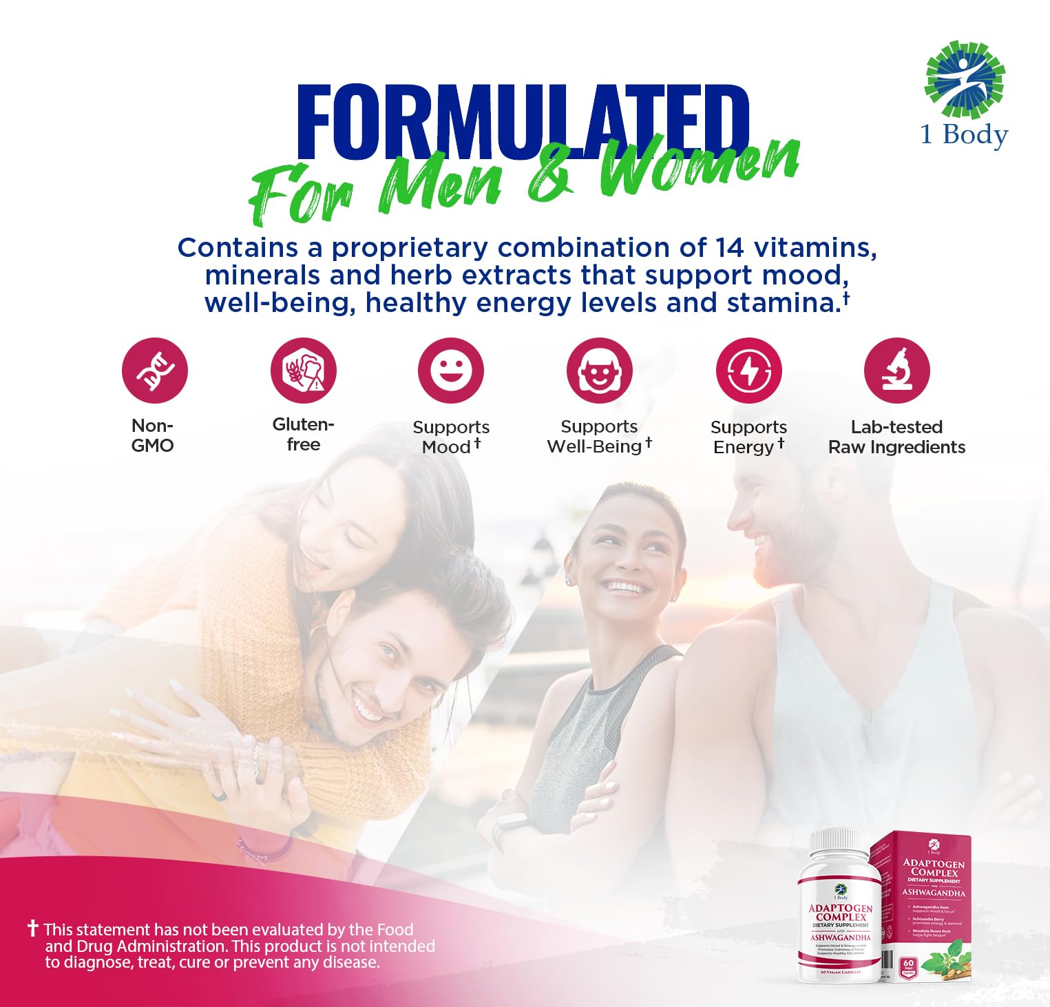 1 Body Adaptogen Complex with Ashwagandha