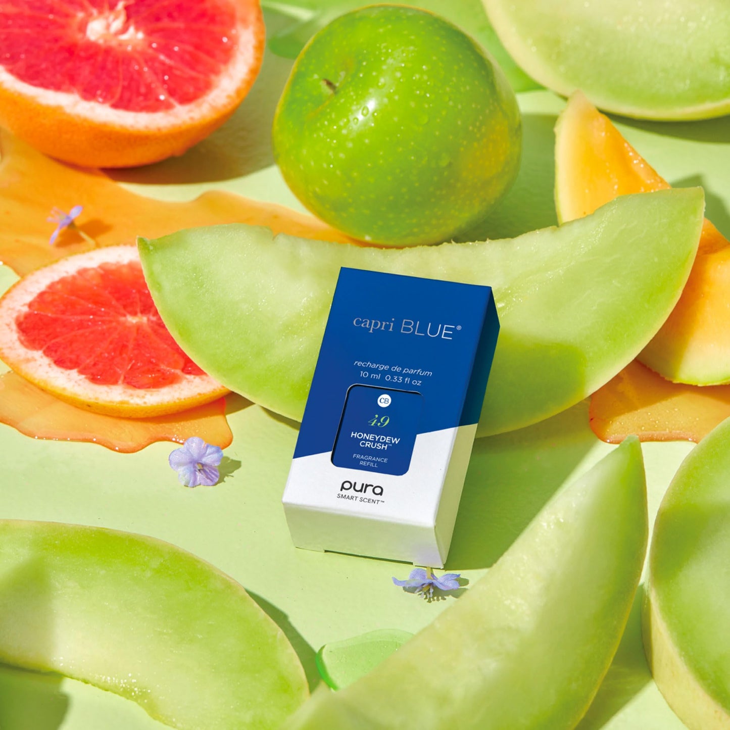 Capri Blue Honeydew Crush Pura Refills – 2-Pack Bundle of Pura Oil Diffuser Refills – Pura Diffuser Refills