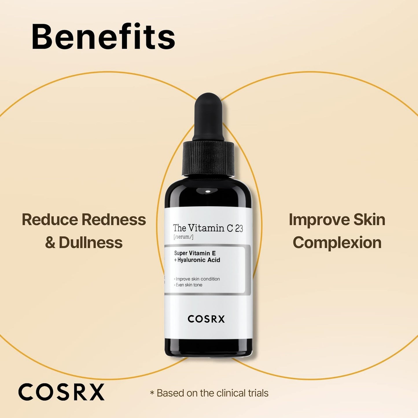 COSRX Pure Vitamin C Serum with Vitamin E & Hyaluronic Acid, Brightening