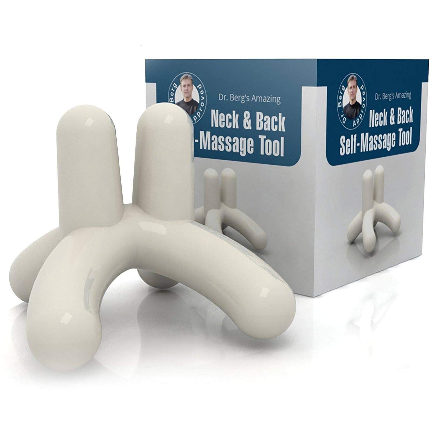 Dr. Bergβs Self-Massage Tool, Best for Back Pain Relief, Handheld Neck and Lower Back
