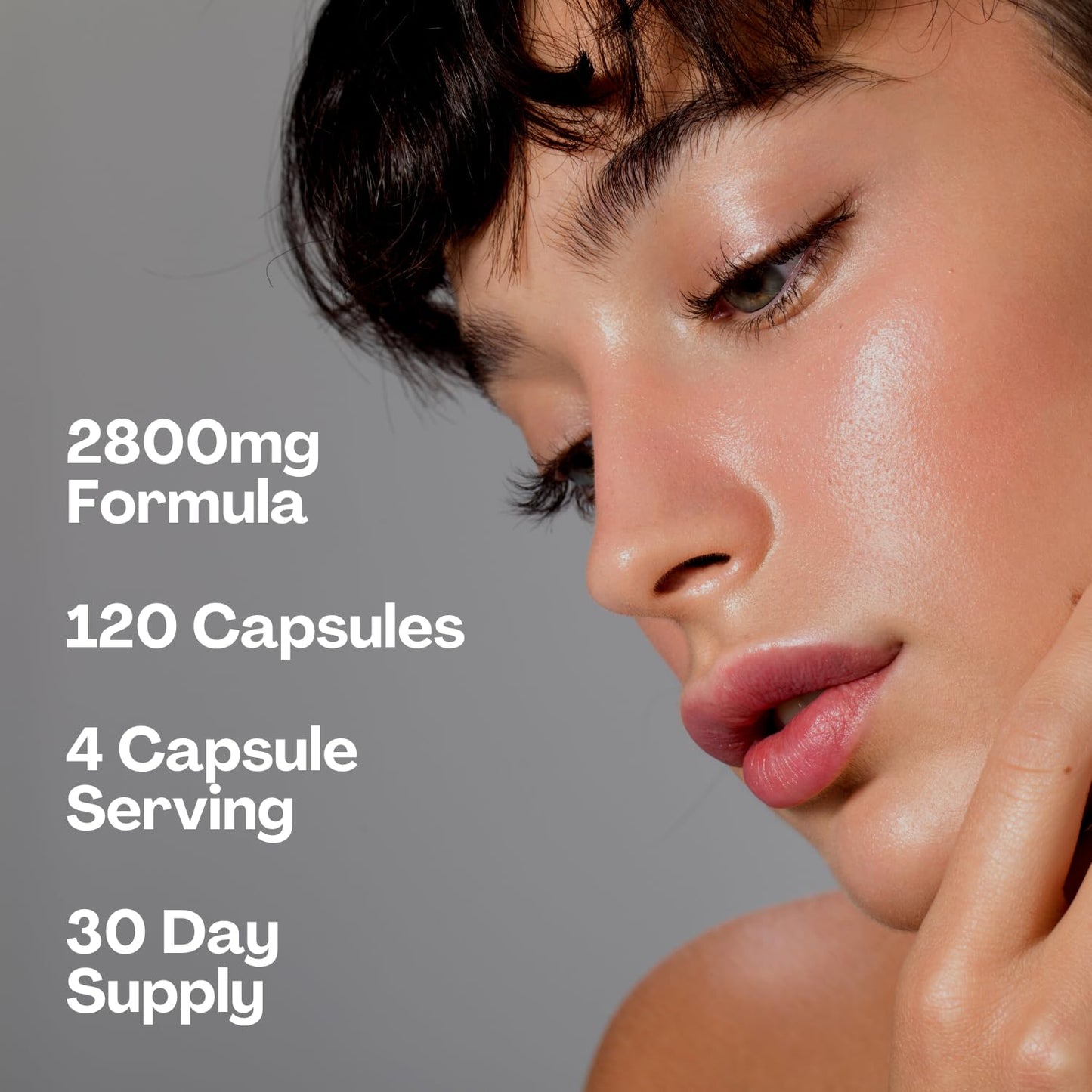 2800mg Marine Collagen Capsules – Highest Strength Type 1 Hydrolysed Collagen with Hyaluronic Acid and Vitamin C