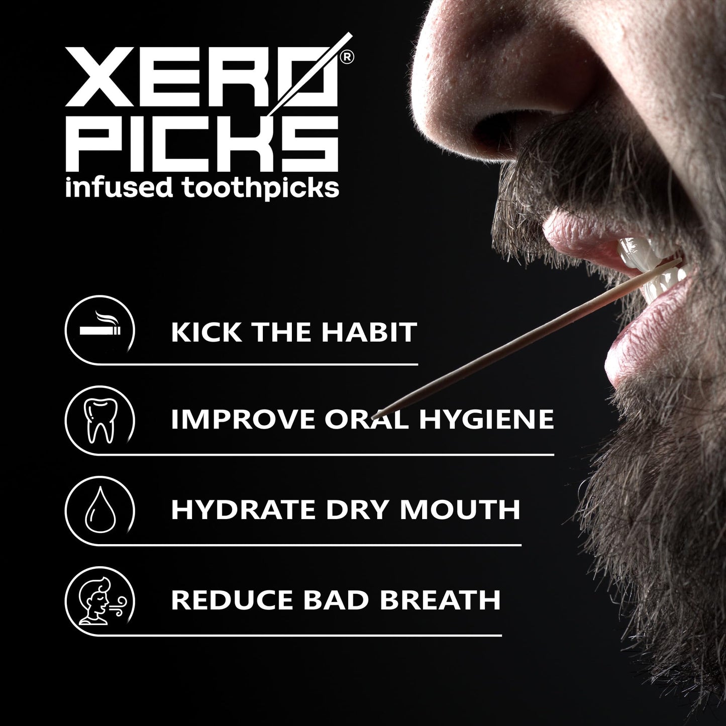 Xero Picks Infused Flavored Toothpicks to Help Quit Smoking - Nicotine