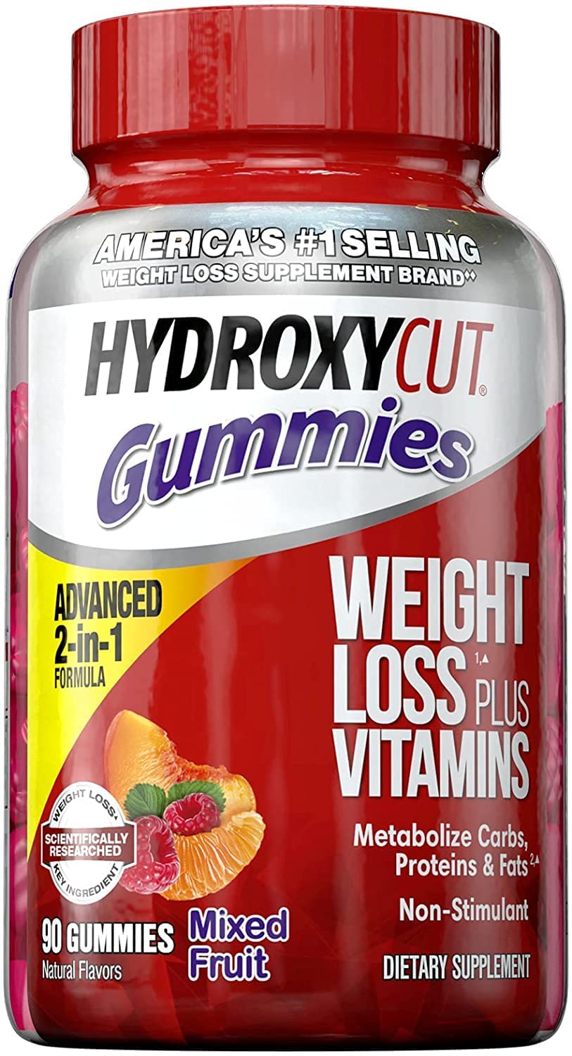 Hydroxycut Caffeine-Free Gummy for Women & Men | 15 Essential Vitamins & Minerals