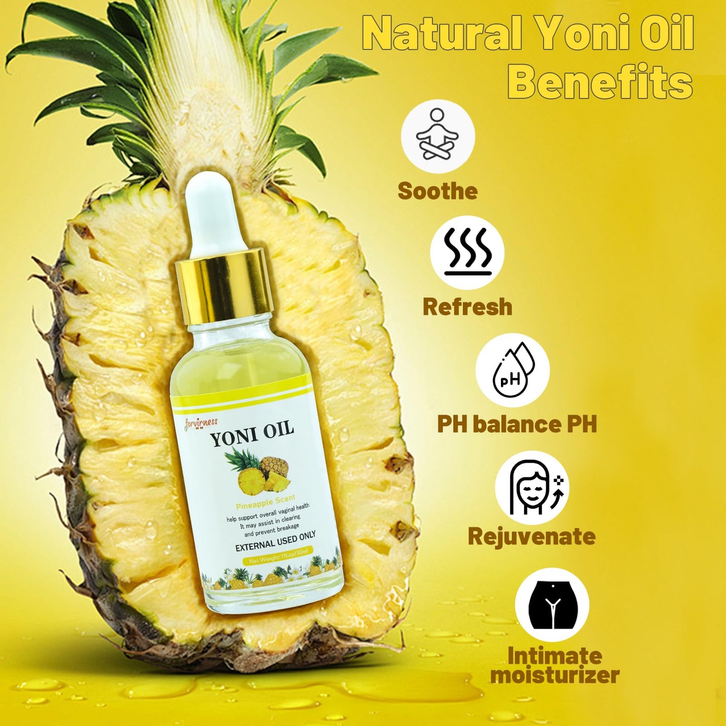 Yoni Wash Yoni Oil Yoni Bar Soap, Women ph Balance, Feminine Wash for Women Remove Odor Moisturizing